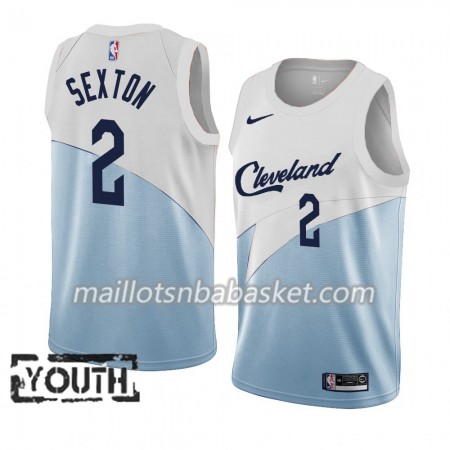 Maillot Enfant Cleveland Cavaliers Collin Sexton 2 2018-19 Nike Bleu Blanc Swingman